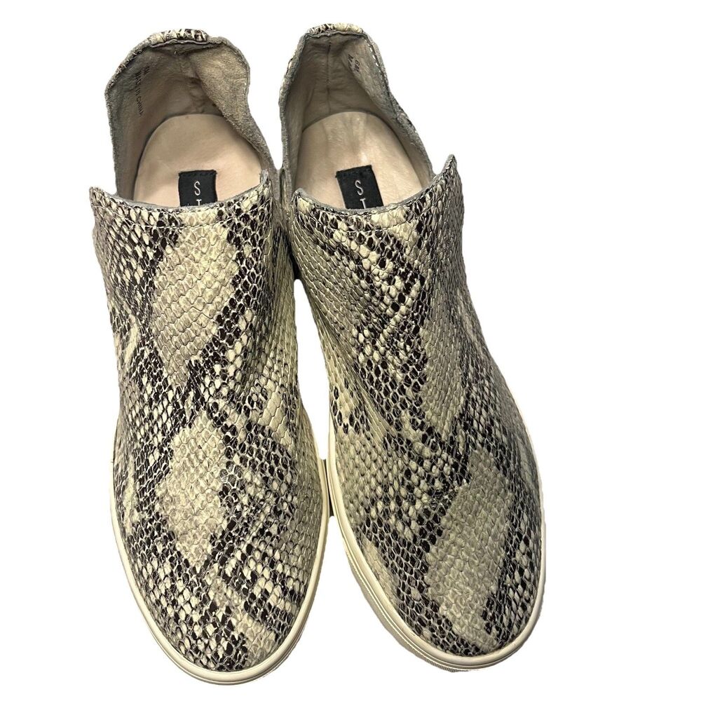 Steven By Steve Madden Snake Print High Top Hidde… - image 2